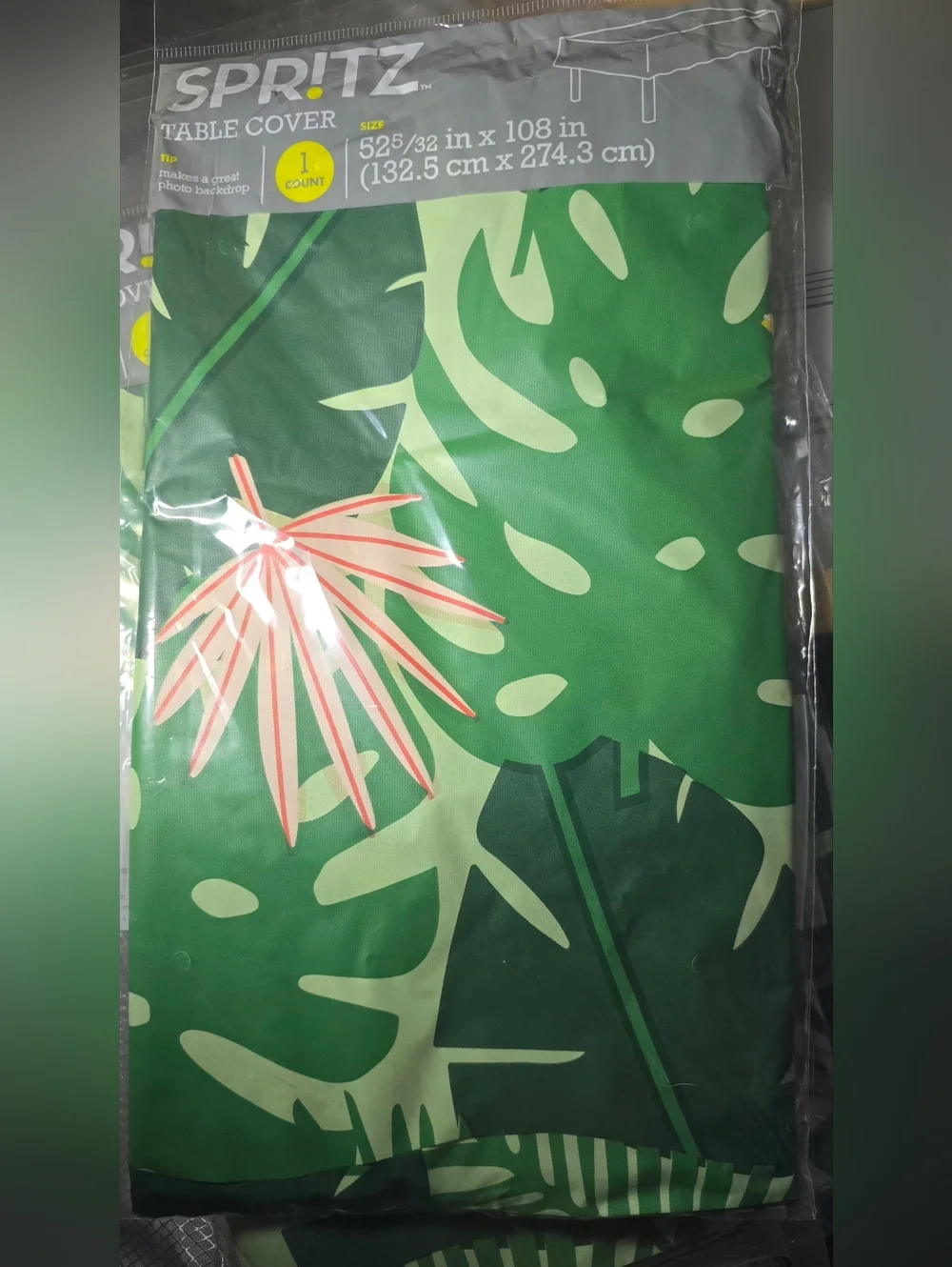 Spritz Polyethylene Table Cover. 32x108 Inches Qty=6 Table Covers